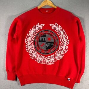 Vintage Northridge State University‎ Sweatshirt Adult Small Red Crest NCAA 90s